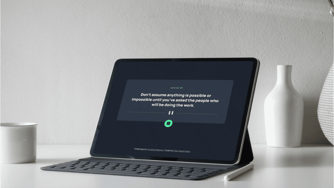 Advice Generator App